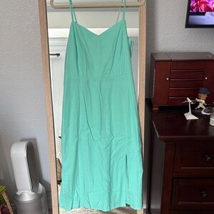 NWT J. Crew Aqua Sleeveless Dress